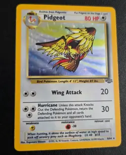Pidgeot 8/64 LP Holo Rare Jungle Set Unlimited Edition Pokemon Card 1999 WOTC - Image 3