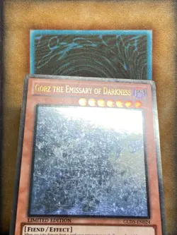 Yugioh Gorz the Emissary of Darkness GLD5-EN024 Gold Ghost Rare LP - Image 2