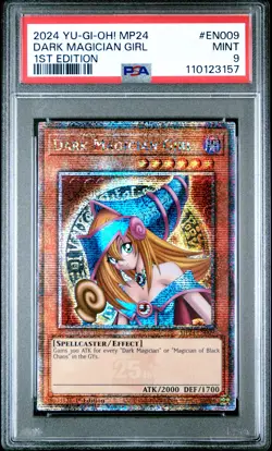2024 YU-GI-OH! MP24-25TH ANV TIN: DUELING MIRRORS DARK MAGICIAN GIRL PSA 9 - Image 1