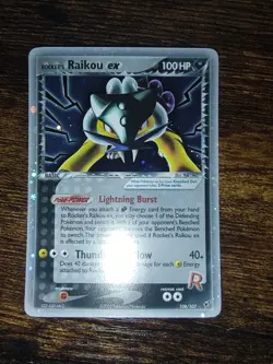 Rocket's Raikou Ex 108/107 Secret Rare Ultra Rare Pokemon Ex Deoxys - Image 2