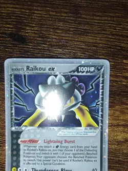Rocket's Raikou Ex 108/107 Secret Rare Ultra Rare Pokemon Ex Deoxys - Image 4