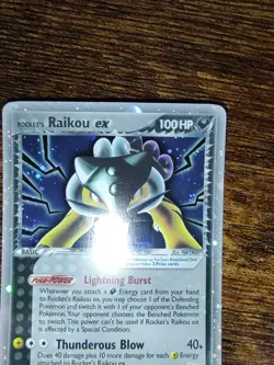 Rocket's Raikou Ex 108/107 Secret Rare Ultra Rare Pokemon Ex Deoxys - Image 4