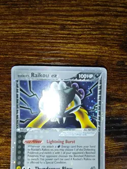 Rocket's Raikou Ex 108/107 Secret Rare Ultra Rare Pokemon Ex Deoxys NM - Image 3