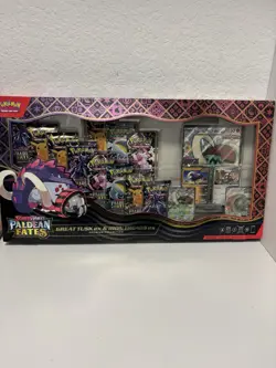 Pokemon TCG Paldean Fates Great Tusk ex And Iron Treads ex Premium Collection - Image 1