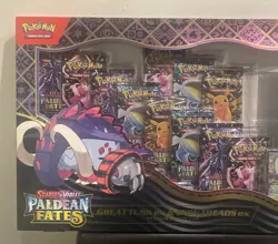 Pokemon TCG Paldean Fates Great Tusk Ex and Iron Treads EX Premium Collection - Image 3