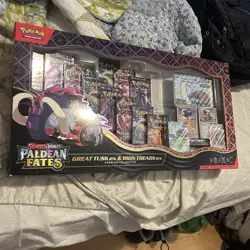 4x Pokemon TCG Paldean Fates Great Tusk ex and Iron Treads ex Premium Collection - Image 4