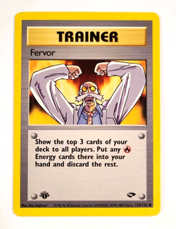 Fervor - 1st Edition - 124/132 - Gym Challenge - Vintage WOTC era Pokemon Card - Image 1