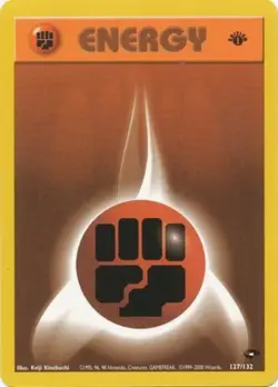 Pokemon Card - Gym Challenge 127/132 - FIGHTING ENERGY **1st Edition** - NM - Image 1