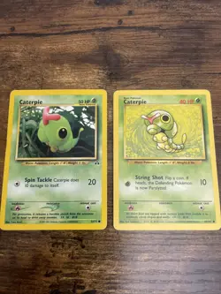 Caterpie 53/75 Neo Discovery 1st Edition 1995 & 1999 Wizards 45/102 - Image 1