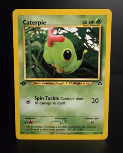 Pokemon TCG - CATERPIE - 1ST EDITION - 53/75 - NEO DISCOVERY 2001 - WOTC - LP/NM - Image 1