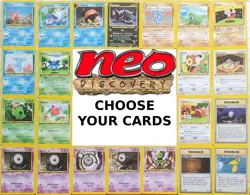 CHOOSE YOUR CARDS: Neo Discovery 1ST EDITION Uncommon/Common Pokemon Cards - Image 1