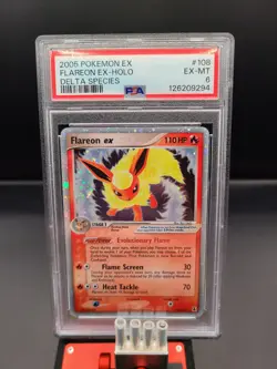 2005 Pokemon EX Flareon EX-Holo Delta Species #108 PSA 6 - Image 1