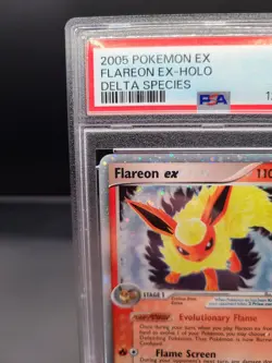 2005 Pokemon EX Flareon EX-Holo Delta Species #108 PSA 6 - Image 2