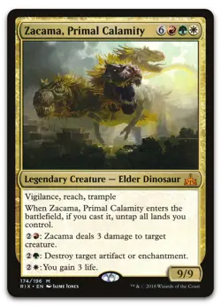 Zacama, Primal Calamity #174 (NM) Rivals of Ixalan RIX Magic MTG - Image 1