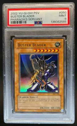 2002 Yu-Gi-Oh! Pharaoh's Servant Buster Blader #PSV-050 PSA 9 - Image 1