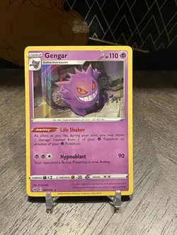 Pokemon TCG Gengar 085/202 Swsh01: Sword & Shield Base Set Holo Rare NM - Image 1