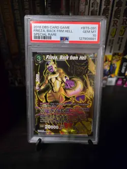 Frieza Back from Hell SPR BT5-091 Foil Destroyer Kings Dragon Ball Card PSA 10 - Image 3