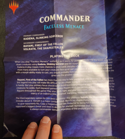 MTG Commander 2019 Faceless Menace Deck - Opened but deck still Sealed - Read 630509892563 - Image 2