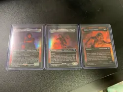 MTG LTR Lord of the Rings Mount Doom Scene Set FOIL 448-450 - Image 1