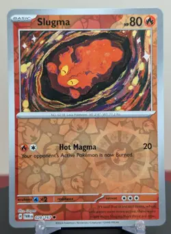 Pokemon Slugma #028/167 English Twilight Masquerade Reverse Holo - Image 1