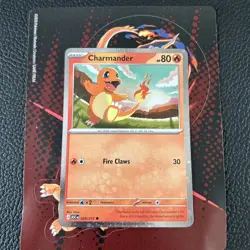 Pokemon - 020/217 Charmander Promo Cosmo Holo & Sticker Sheet Ascended Heroes - Image 1