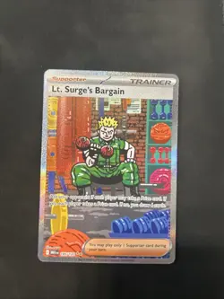 Lt. Surge's Bargain 185/132 Special Illustration Rare Pokemon Mega Evolution - Image 1