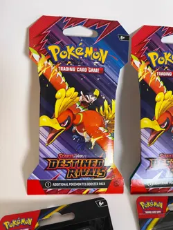 Pokemon TCG Blister Lot (6) - Destined Rivals & Phantasmal Flames - SEALED NEW - Image 3