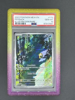 Pokemon Psyduck 175/165 Sv: Scarlet & Violet 151 Illustration Rare Holo PSA 10 - Image 1