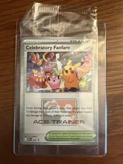 Celebratory Fanfare! Ace Trainer! Play!Pokemon Promo! Sealed! - Image 1