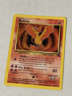 Moltres #27 - Fossil Non Holo Rare - 1999 Pokemon TCG - Image 1