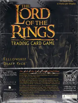 LOTR TCG CCG Fellowship Draft Pack Display 12 29-card Packs Sealed - Image 2