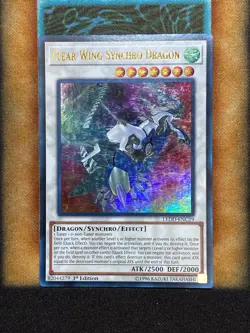 Yugioh Clear Wing Synchro Dragon LEDD-ENC29 Ultra Rare 1st Ed LP - Image 1