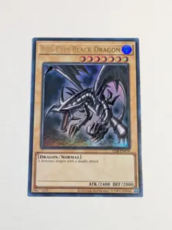 Yugioh Red-Eyes Black Dragon LOB-EN070 Ultra Rare 25th Anniversary NM - Image 1