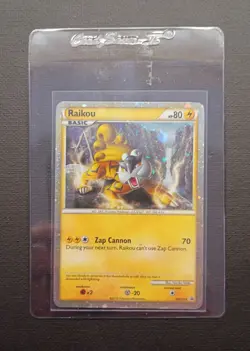 2010 Pokemon TCG Raikou HGSS19 Hgss Black Star Promo Card Holo LP - Image 3