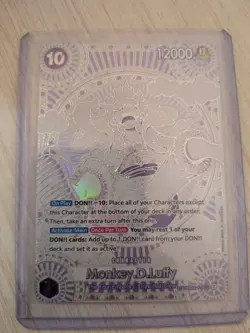 Super Rare One Piece Monkey D. Luffy SP OP05-119 SEC Holo (Silver) English - Image 2