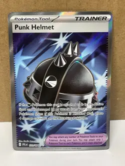 Punk Helmet 121/94 Full Art Trainer NM Pokemon Phantasmal Flames - Image 1