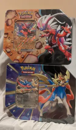 Pokemon TCG Slashing Legends Tin Koraidon and Zacian Ex NEW FACTORY SEALED - Image 1