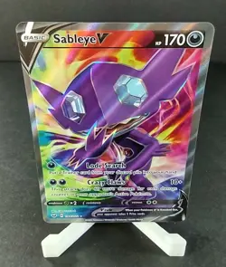 Sableye V Full Art Rare - 194/202 Sword & Shield Base Set - Pokemon - Mint/NM - Image 1
