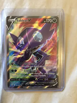 SABLEYE V 194/202 FULL ART Ultra Rare Pokemon Card SWORD & SHIELD BASE MINT🔥 - Image 1