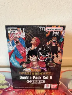 One Piece TCG English OP-09 Emperors in the New World Double Pack Display SEALED - Image 1