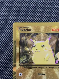 Pikachu 58/102 Gold Metal Promo Pokemon Card 2021 25th Celebrations UPC - LP/NM - Image 2