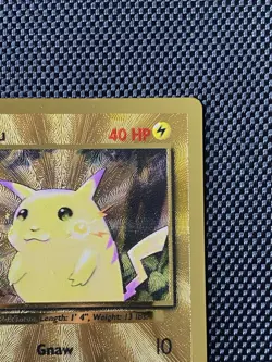 Pikachu 58/102 Gold Metal Promo Pokemon Card 2021 25th Celebrations UPC - LP/NM - Image 3