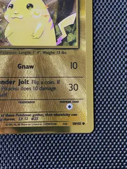 Pikachu 58/102 Gold Metal Promo Pokemon Card 2021 25th Celebrations UPC - LP/NM - Image 4