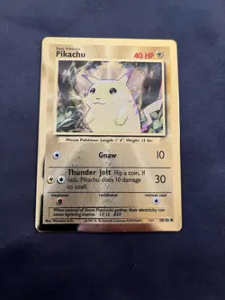 Pikachu 58/102 Gold Metal Promo Pokemon Card 2021 25th Celebrations UPC - LP/NM - Image 1