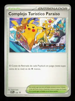 Pokemon Card Paradise Resort SPANISH SVP 150 World Championships Promo NM 2024 - Image 1