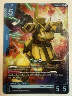 The-O LR GD03-002 Gundam TCG Card Foil Steel Requiem English - Image 1
