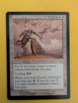 Decree of Justice. Rare SOrcery Magic the Gathering Card. Scourge - Image 1