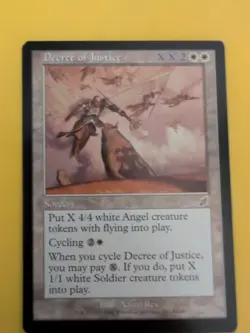 Decree of Justice. Rare SOrcery Magic the Gathering Card. Scourge - Image 2