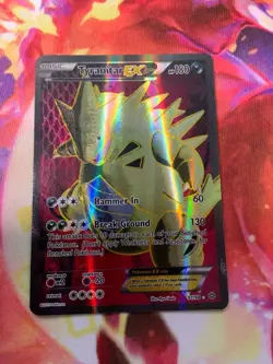 Tyranitar EX 91/98 Ancient Origins Full Art Ultra Rare Holo Pokemon Card TCG - Image 1