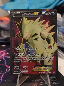 Pokemon TCG Tyranitar-EX Holo Full Art Ultra Rare Card Ancient Origins 91/98 - Image 1